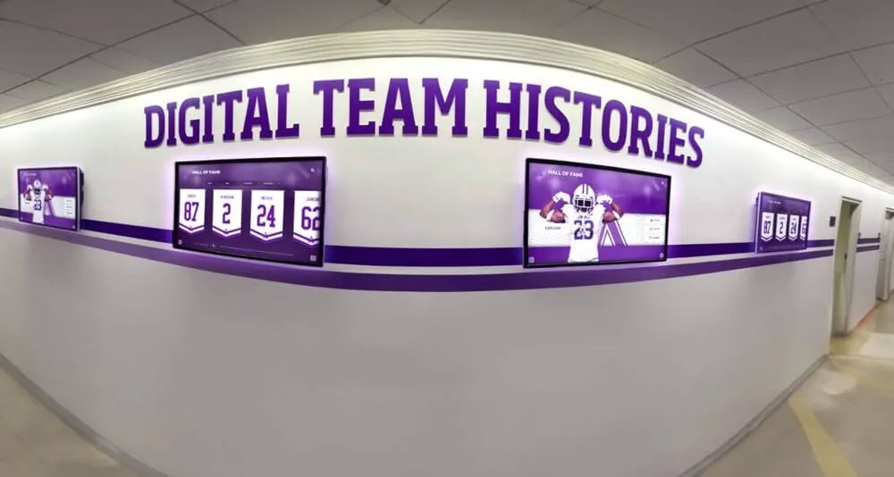 Amherst University - Wall of Fame Installation